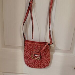 Guess Pink Logo Crossbody Bag